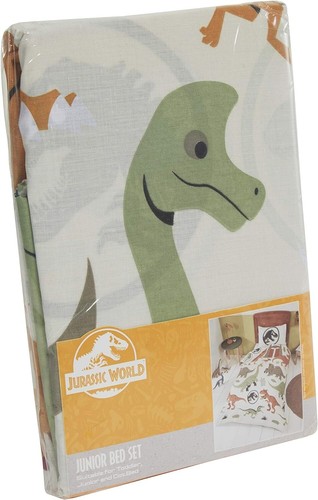 Jurassic World Junior SIze Dinosaur Duvet Bedding Set Toddler Dinosaurs Kids - Picture 5 of 6