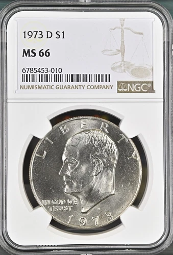 1973-D $1 Eisenhower Dollar NGC MS66 6785453-010