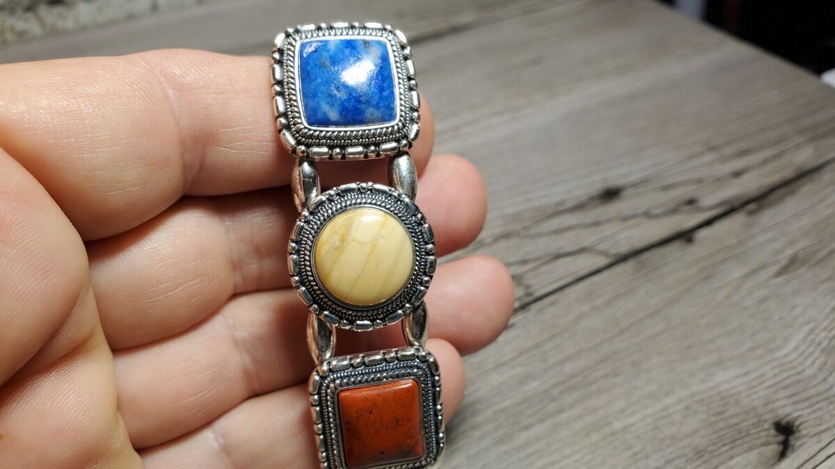 Ecclissi 925 Sterling Silver Gemstone & Oyster Pearl Dial Ecclissi 925 Sterling Silver Gemstone & Oyster Pearl Dial