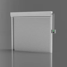 1x 3d Printed 1/18 Scale Garage Shutter Door For Model Miniature Diorama Scenery