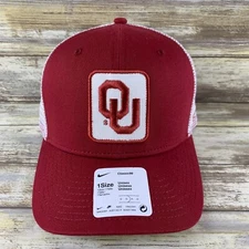 Oklahoma Sooners Hat Mens Snapback OSFM Nike Trucker OU Patch C99 Crimson Swoosh