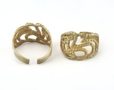Adjustable Ring Raw brass 18mm 8US inner size 2651