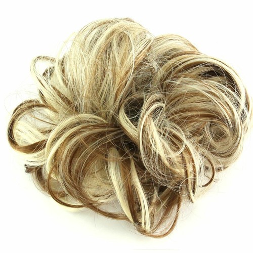 2Packs As Real Faux Curly Messy Bun Hair Pieces Scrunchie Fake Hair Extension - Picture 13 of 16
