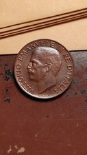 1931 R Italy 5 Centesimi Copper Nice Brown UNC Uncirculated        R014