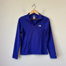 THE NORTH FACE 1/4-Zip Pullover Womens S Purple TKA 100 Glacier Fleece Sweater