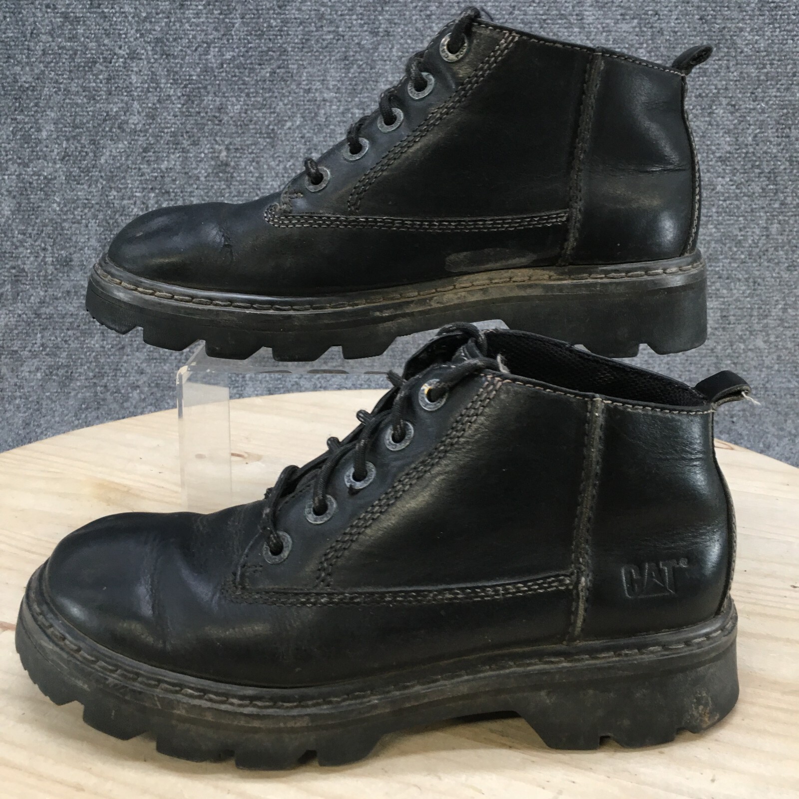 Cat Caterpillar Boots Mens 8.5 Wide Ankle Booties Lac… Gem