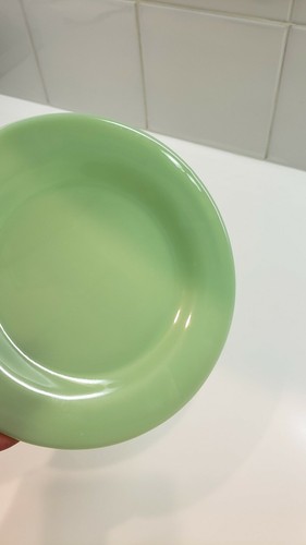 FIRE KING ANCHOR HOCKING JADEITE RESTAURANT THICK PLATE GREAT CONDITION #3 - Picture 5 of 5