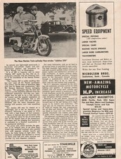 1959 Norton Jubilee 250 - 1-Page Vintage Motorcycle Article