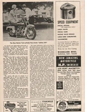 1959 Norton Jubilee 250 - 1-Page Vintage Motorcycle Article