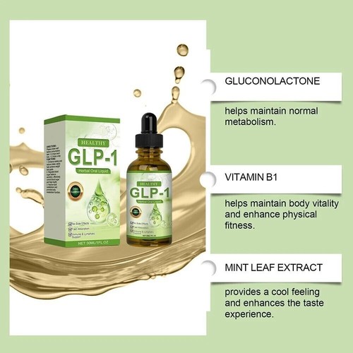 1-5x GLP-1 Herbal Oral Liquid,Weight Loss Fat Burner Drops Diet Supplements 30ML - Picture 3 of 14