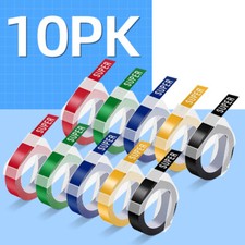 Compatible Dymo 3D Plastic Embossing Label Tape Xpress Label Maker 9mm 3m 3/8"