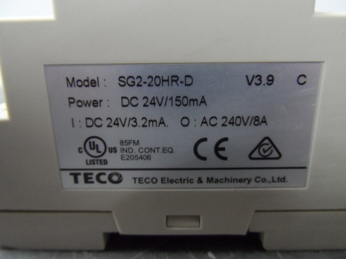 TECO SG2-20HR-D PLC Programmable Logic Controller Module (24996) - Picture 3 of 8