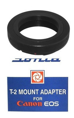 Sonia Metal T-Mount T-2 Adapter for Canon EOS SLR / DSLR Cameras New
