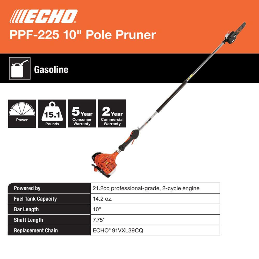 ECHO Pole Saw Chainsaw Pruner Garden 