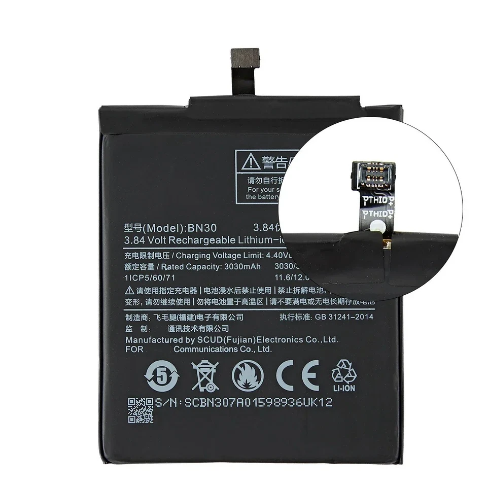 NUEVA Batería de Repuesto para Xiaomi Redmi 4A BN30 100% Capacidad Foto 2 de 4