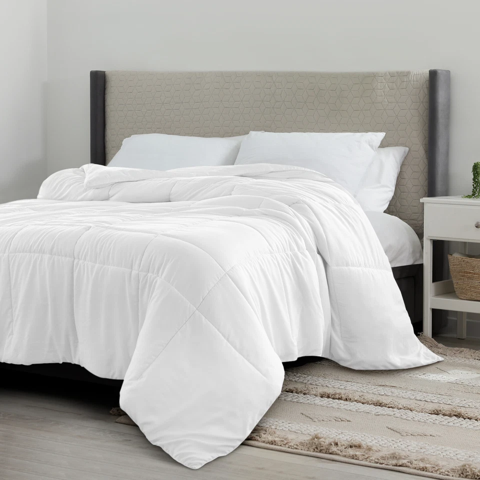Down Alternative Comforter Reversible Microfiber Soft Duvet Insert All Seasons - Image 3 of 4