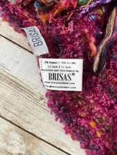 Brisas Scarf - Pinks & Oranges w/Fringe Striped SOFT VERSATILE