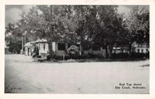 Elm Creek Nebraska Red Top Motel Vintage Postcard AA31804