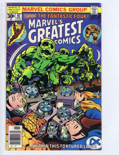 Marvel's Greatest comics #67 Marvel 1976 Within This Tortured Land  ! - Picture 1 of 2