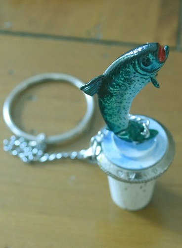 NEW Wine Things Unlimited 7556P Trout 3” Hand painted pewter wine stopper/cork - Picture 4 of 7