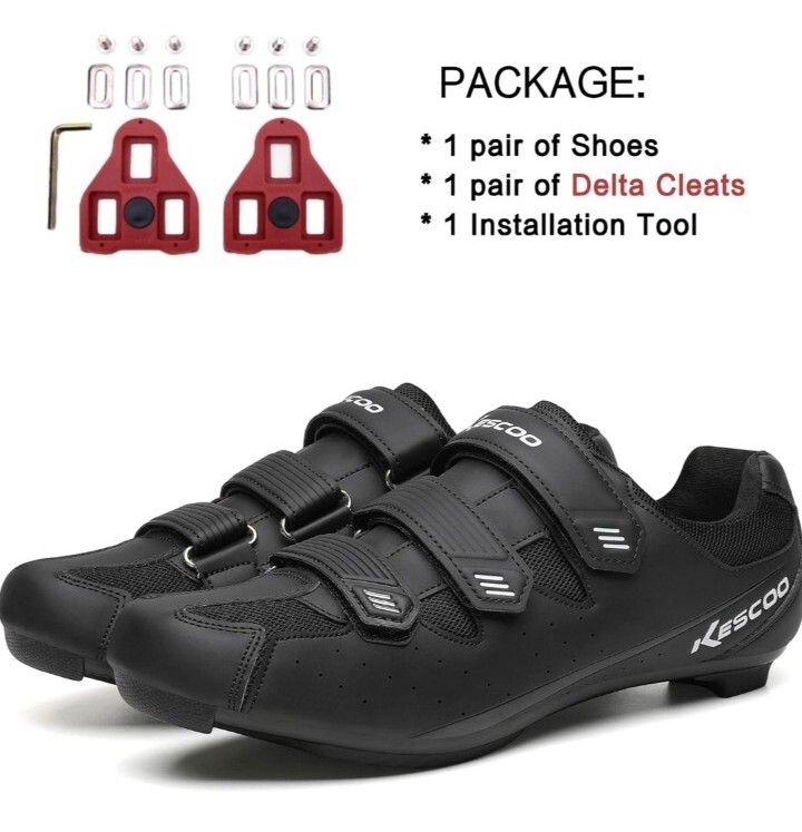 Kescoo Cycling Shoes Compatible with Peloton Bike Indoor Outdoor