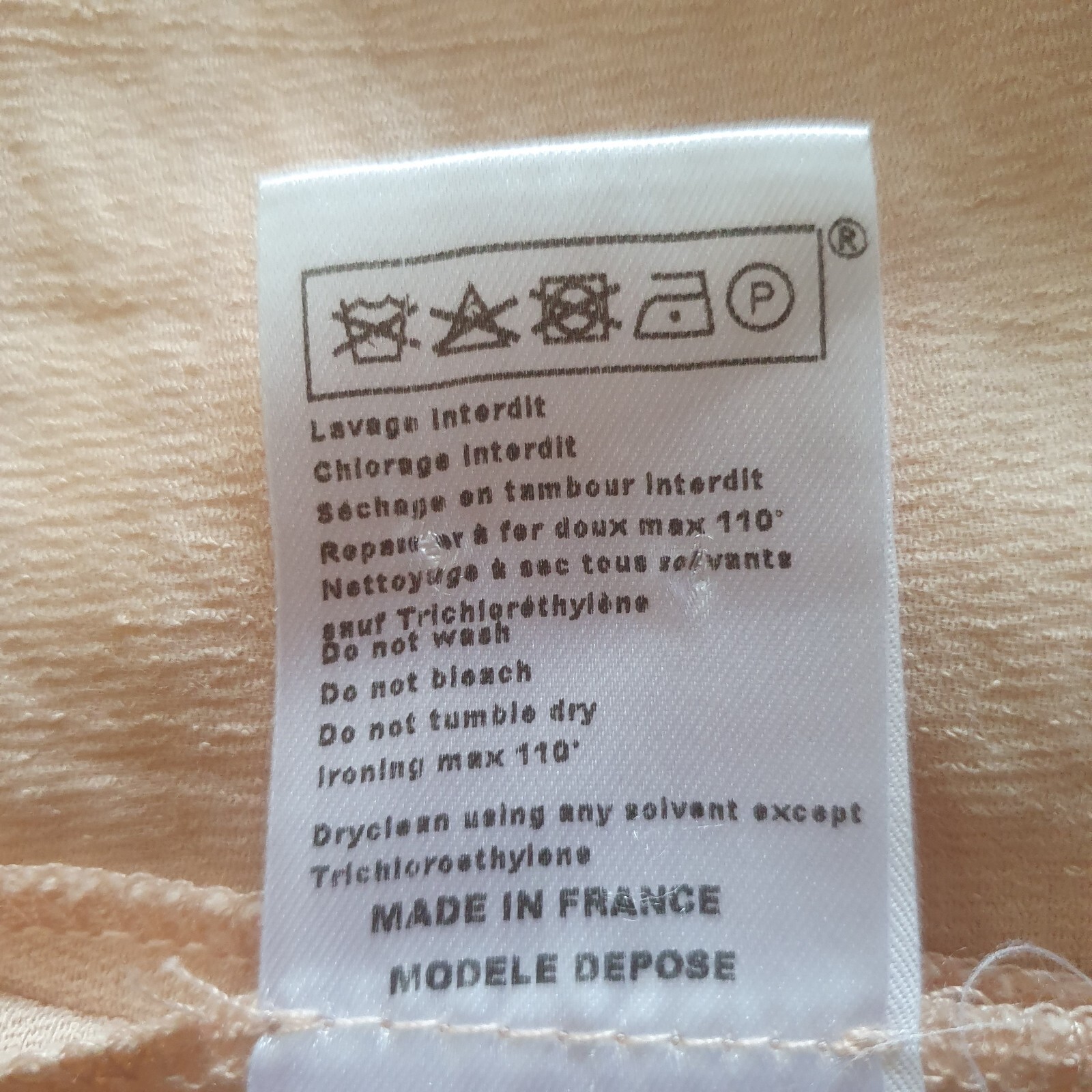 Maje Top Layered Beige Cream Black V Neck Size 2 UK 8 - 10 P2P 17" Summer 