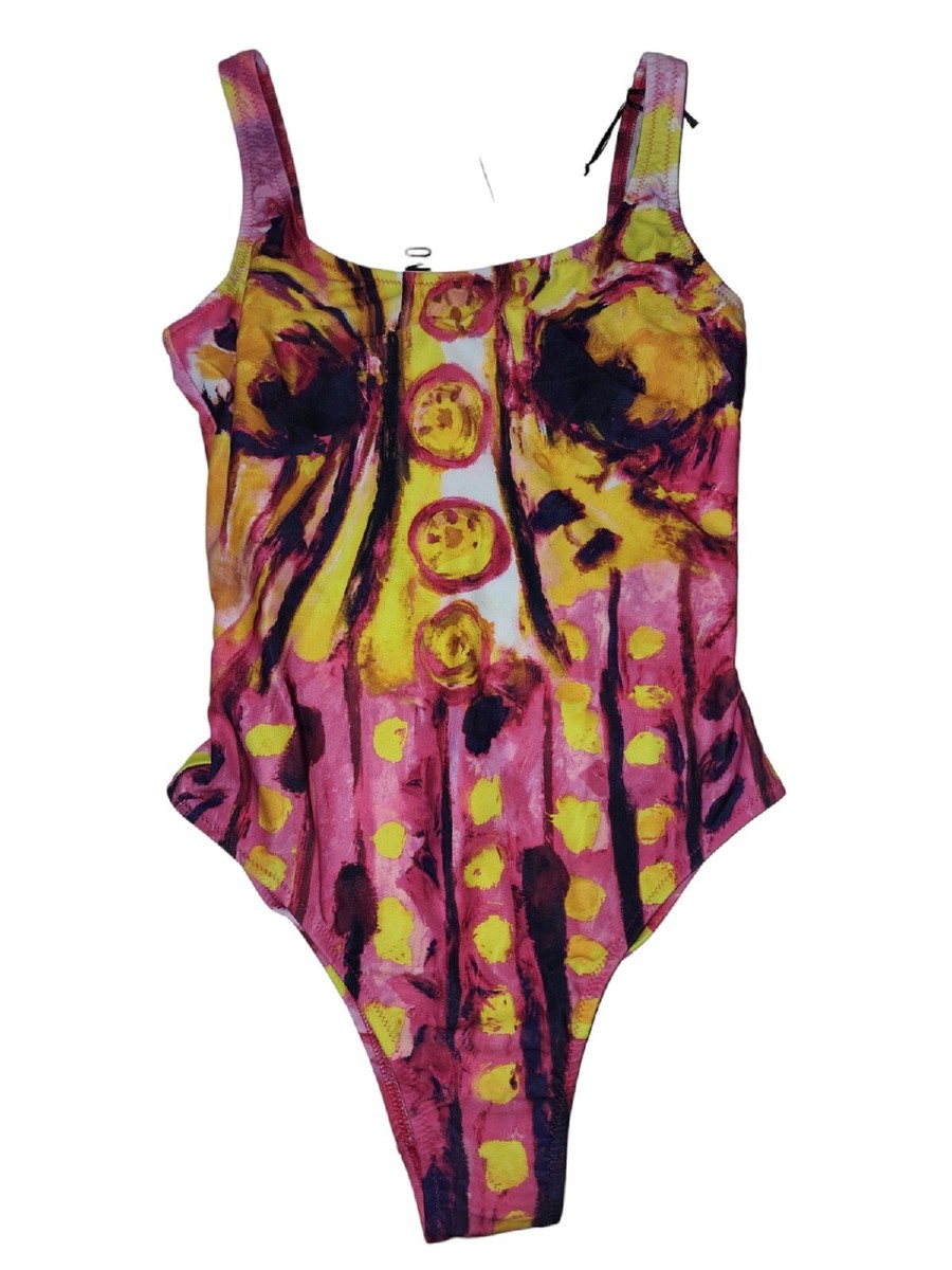 ワンピース Moschino FW25 (04578242 1087) Moschino Womens LARGE EU 38 Bodysuit Jumpsuit Romper Pink