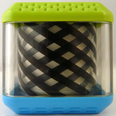 Fisher Price Peek Blocks Black Pattern Finger Spin Blue Green Replacement Block