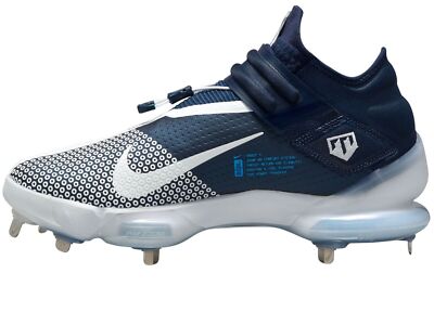 Nike Force Zoom Mike Trout 7 Baseball Cleats Blue/White Size CI3134-403 NEW Nike Force Zoom Trout 7 Mid Navy Blue White Baseball Cleats  main image 4