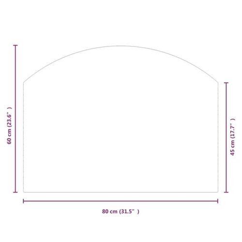 Fireplace Glass Plate 80x60cm Fire Wood Stove Floor Hearth Flooring Protection - Picture 10 of 10