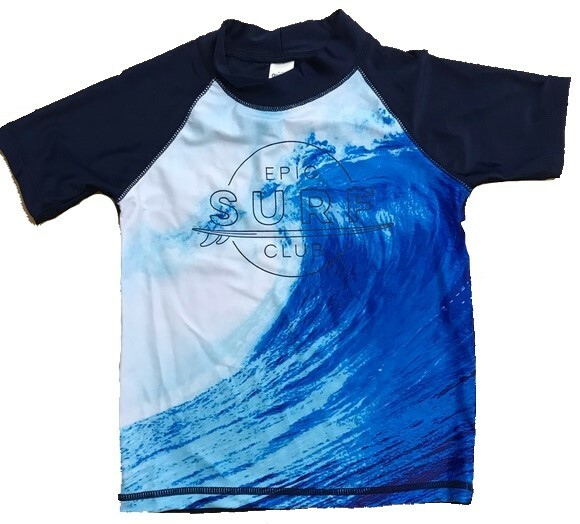 Oshkosh B'Gosh Epic Surf Club Swim Shirt Boys Little Kids Swimwear Size