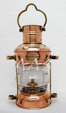 14" &Ouml;llampe Maritim Maritim Schiff Laterne Messing & Kupfer Anker Bootslampe
