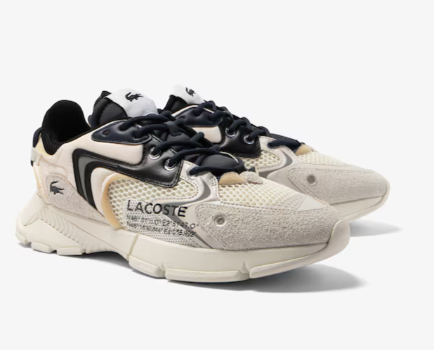 Lacoste L003 Neo Textile Sneakers 745SMA00012G9 Off White/Black Size 12 Men\'s Lacoste Mens L003 Neo Textile Sneakers | Off White/Black  main image 4