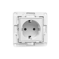 Shelly Wall Socket EU Type E White 1 pc(s) 70 mm 40 mm 70 mm ALL-SHELLY-WS-EU-W