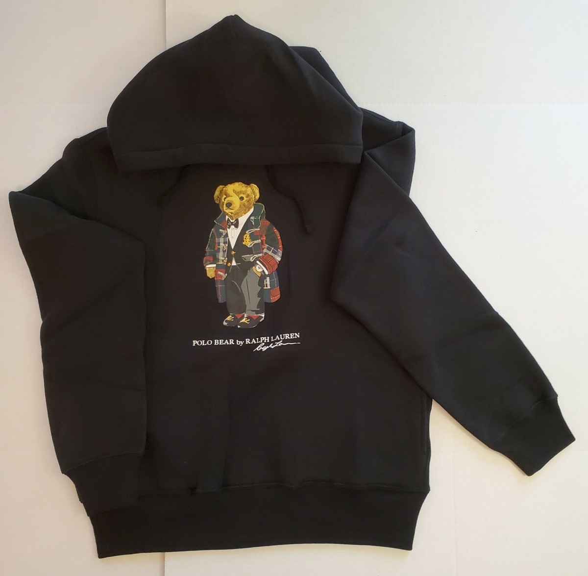 パーカー・フーディ POLO RALPH LAUREN Men Hoodies 710813297 001 BLACK Polo Ralph Lauren Men's DUFFLE BEAR Fleece Hoodie, Pullover