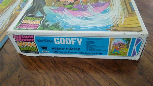 VINTAGE 1980 s WHITMAN Walt DISNEY s GOOFY JIGSAW 100 piece PUZZLE COMPLETE - Picture 6 of 6
