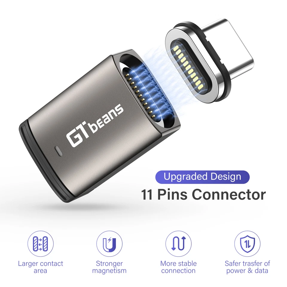 100W Magnetic Fast Charging Type C to USB C Adapter Connector Support PD Charger - image 4 of 4