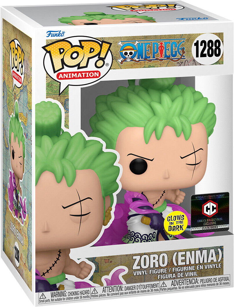 (PREORDER) Funko Pop Animation: One Piece - Zoro Enma Glow Exclusive