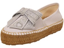 Love Moschino Women's Canvas Espadrilles Platform Shoes Bow