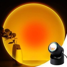 Bedroom Decor Night Light Projector, Sunset Projection Lamp, 180 Degree Rotation