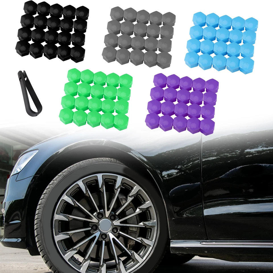 For Audi A5 S5 A4 S4 A6 S6 A7 S7 TT R8 A8 S8 Lug Nut Covers 20pcs 17mm Wheel Nut - Imagem 4 de 4