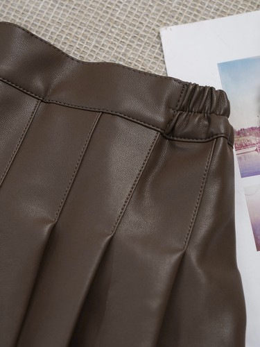 Kids Girls Skirt Birthday Miniskirt Shiny Metallic Short Dress Family Leather - Picture 20 of 30