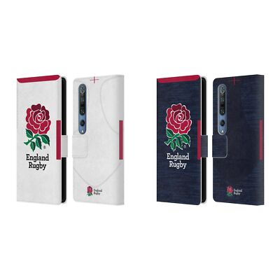 ENGLAND RUGBY UNION 2020/21 CREST KIT LEATHER BOOK WALLET CASE FOR XIAOMI PHONES