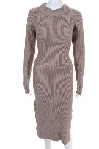 Moon River Womens Oatmeal Sweater Dress 