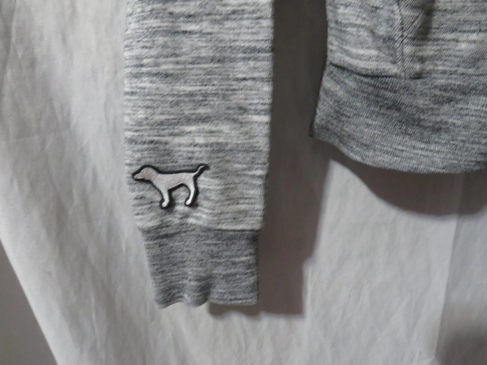 UNDERCOVER Victoria’s Secret ROSA stampa floreale grigio nero cappuccio zip taglia S