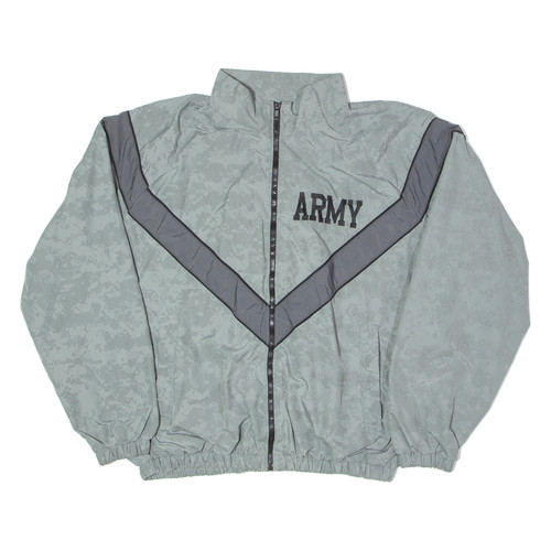 JWOD SKILCRAFT US Army Herren Trainingsjacke Grau Nylon Camouflage M