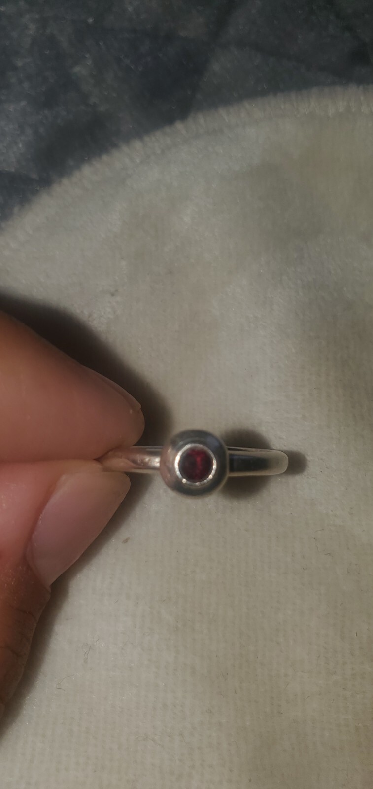 James Avery Remembrance Ring with Gem