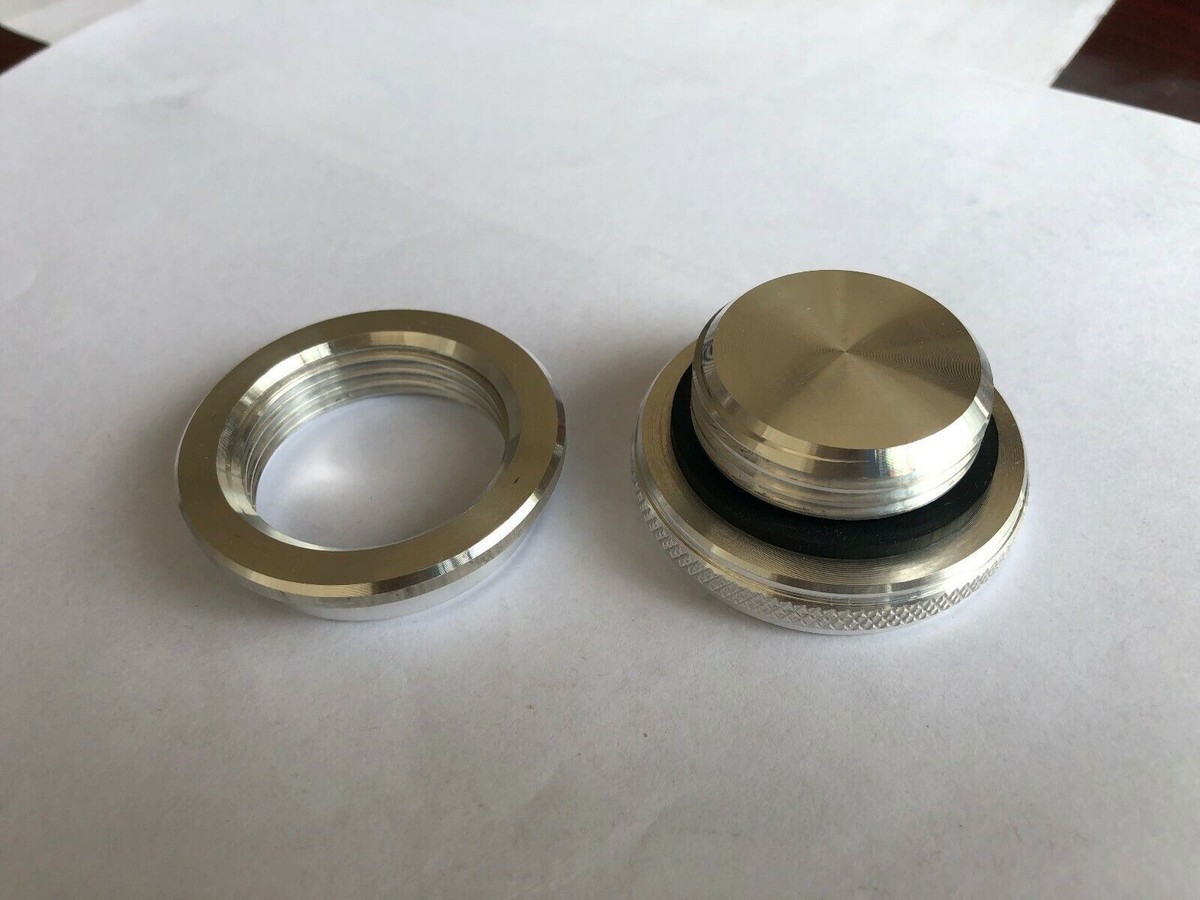 Welder Caps 2-Piece Aluminum Alloy Weld-On Filler Neck &amp; Cap Kit For Oil, Fuel, Or Water Tanks - Black, Universal Fit, 1 Year Warranty Fuel Filler Neck Housing