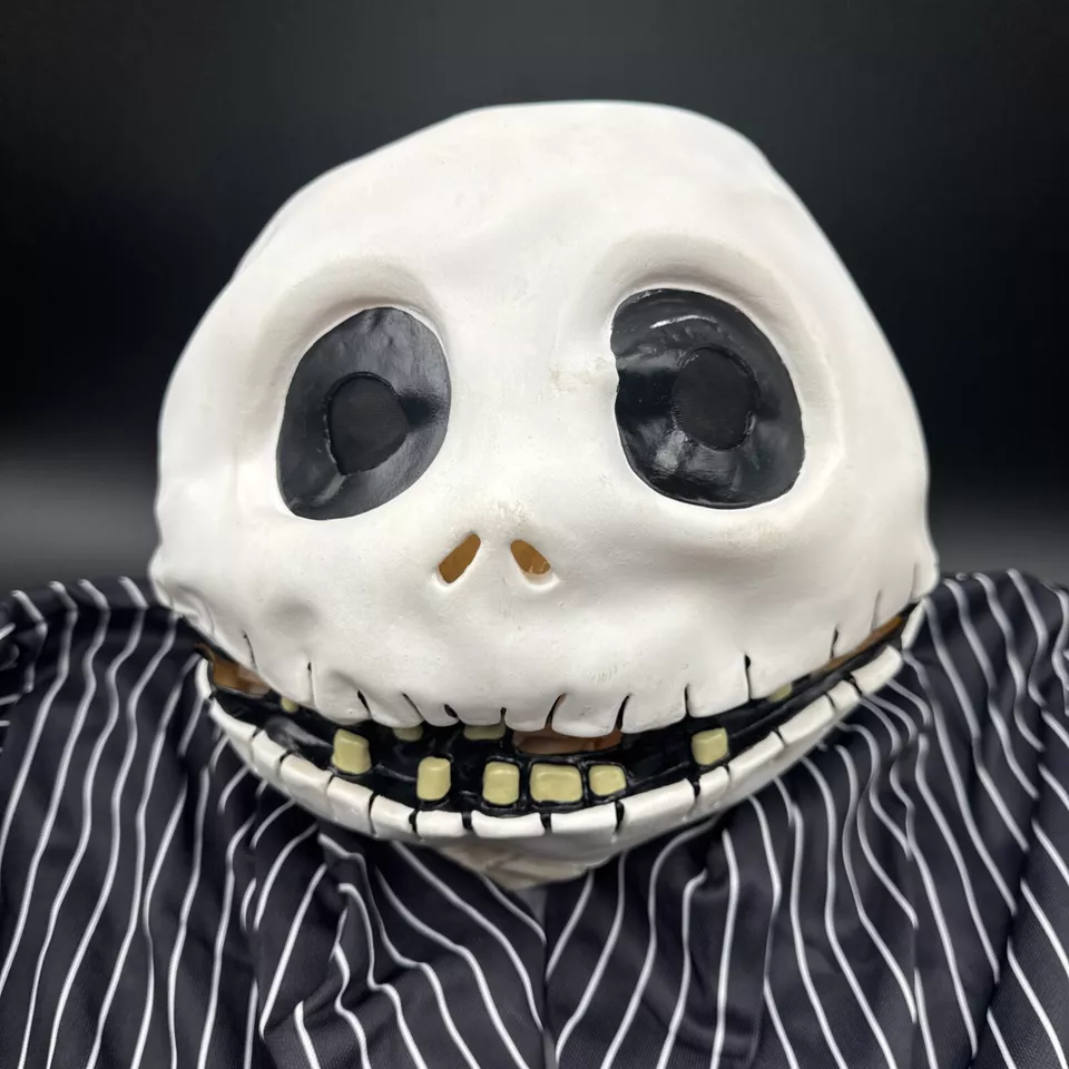 Jack Skellington Mask And Jacket Costume Disguise Halloween NBC - SEE PICS - Image 2 of 4