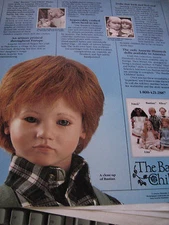  Vtg Annette Himstedt  Doll Ad MAGAZINE BASTIAN  Advertisement Only 